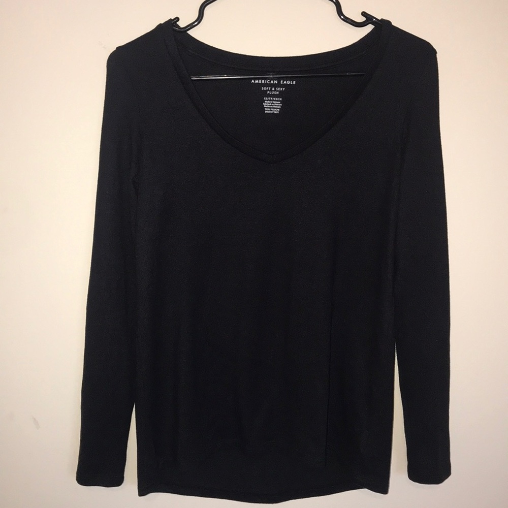 Super Soft Black American Eagle Shirt
